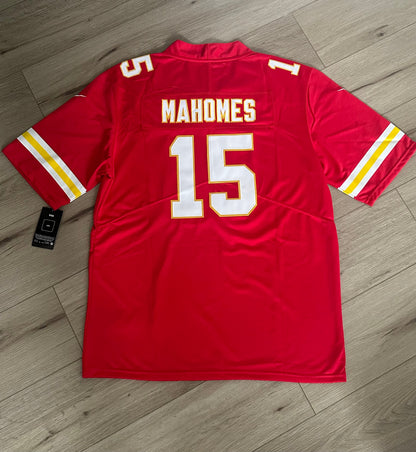Kansas City Chiefs Patrick Mahomes Red American Football Jersey Men Plus Size