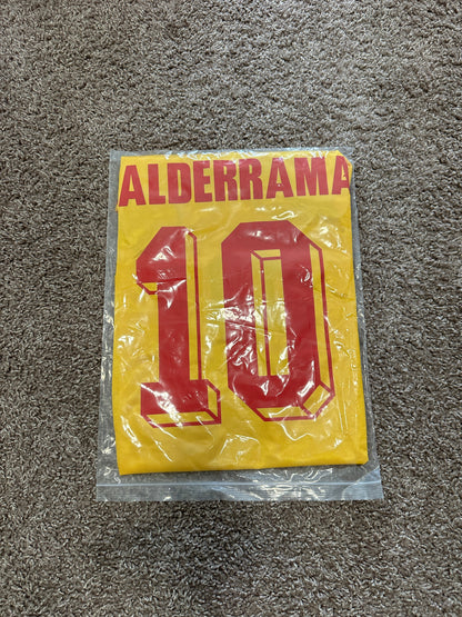 Colombia Carlos Valderrama Retro Soccer Jersey Yellow 1990 FWC Men Size