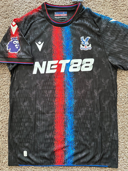 Crystal Palace 24/25 Away Black Soccer Jersey Eze #10 Player Version Premier