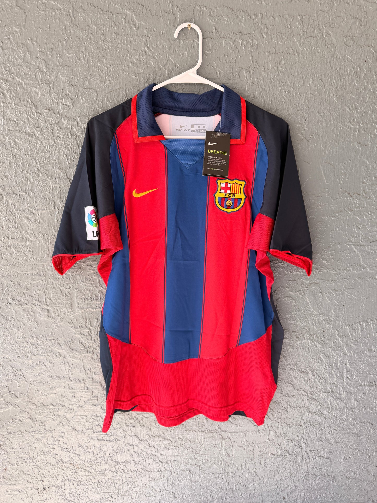 Barcelona Ronaldinho #10 Soccer Jersey Retro Men Size