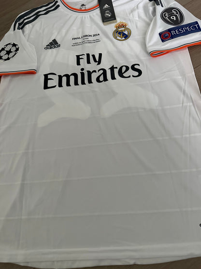Real Madrid Angel Di Maria #11 2013/14 Home Retro Soccer Jersey Men