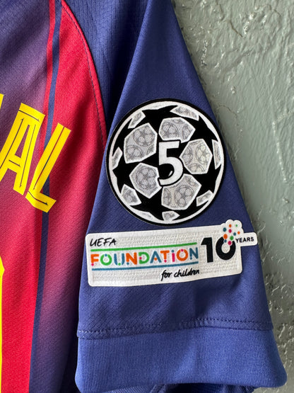 Barcelona Lamine Yamal #10 2025/26 Home Red Blue Soccer Jersey Men