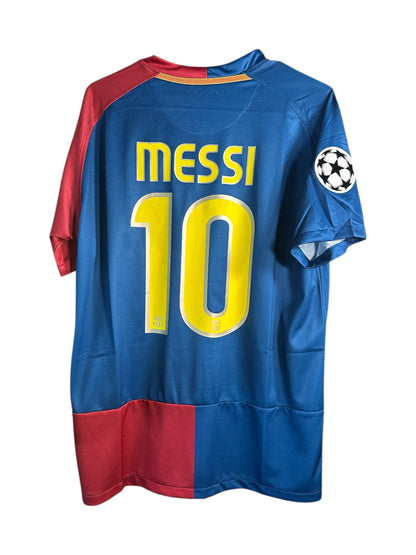 Barcelona Soccer Jersey Lionel Messi #10 Final UCL 2009 Home Regular Men Size