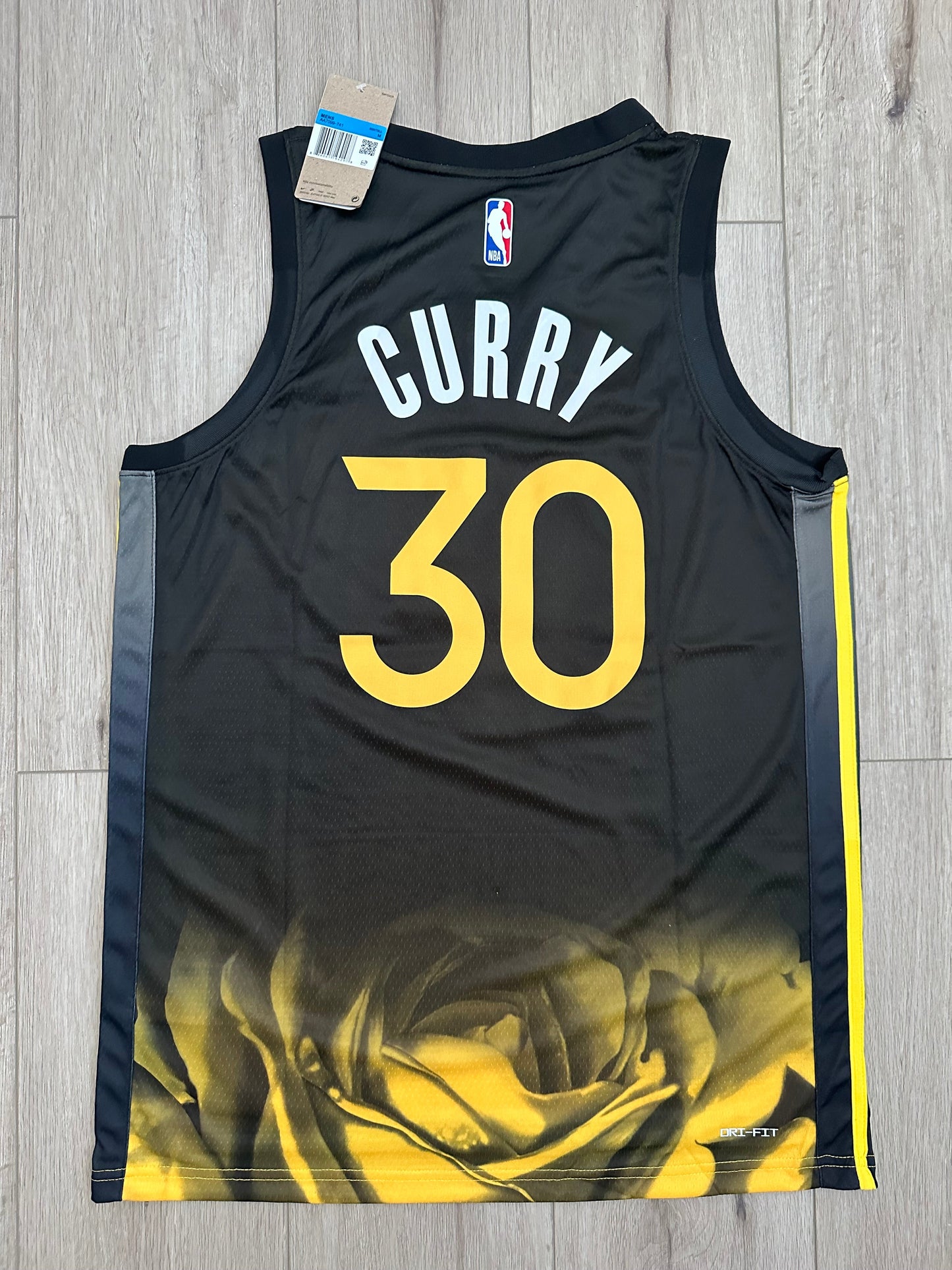 Warriors Stephen Curry #30 City Edition Basketball Jersey Men Size