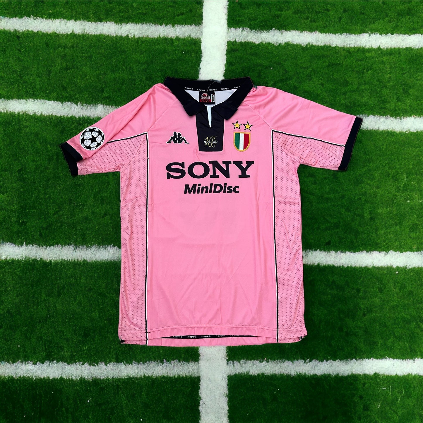 Juventus 97/98 Alessandro Del Piero #10 Retro Pink Soccer Jersey True Size Men