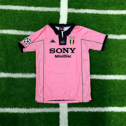 Juventus 97/98 Alessandro Del Piero #10 Retro Pink Soccer Jersey True Size Men