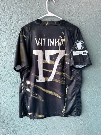 PSG Vitinha #17 2025/26 Special Edition Black Soccer Jersey Men Size
