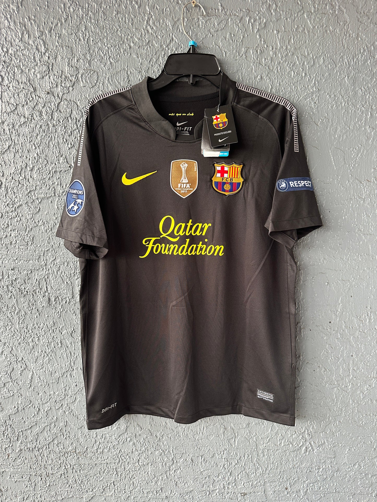 Barcelona Retro Jersey 2011/12 Away Black UCL – Lionel Messi #10 – Men’s