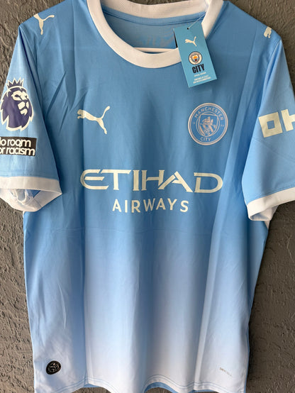 Manchester City Enzo #17 2026/27 Home Sky Blue Soccer Jersey Premier Men Size