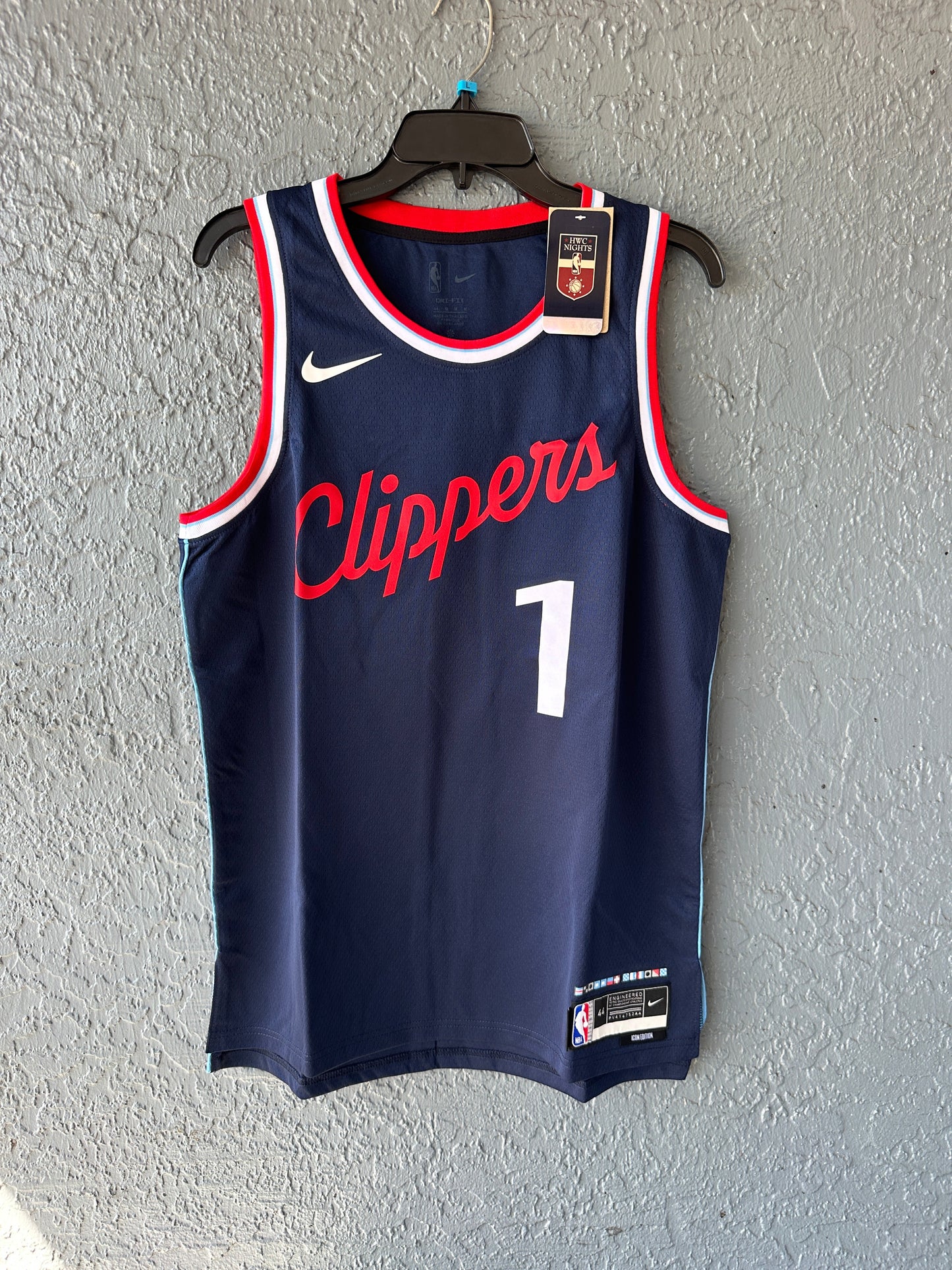Los Angeles James Harden 2024/25 Icon Basketball Jersey Navy Men Size