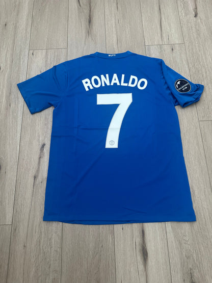 Manchester United 2009 Away Retro Soccer Jersey – Cristiano Ronaldo #7 – Blue – Men’s