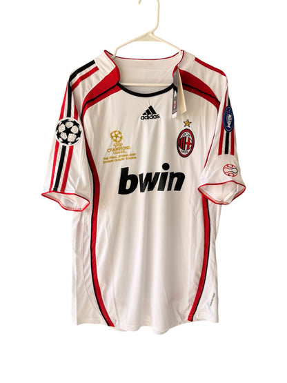 Milan Kaka #22 2007 Final White Retro Soccer Jersey Men