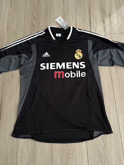 Real Madrid Luis Figo #10 2004/05 Black Away Retro Soccer Jersey Men