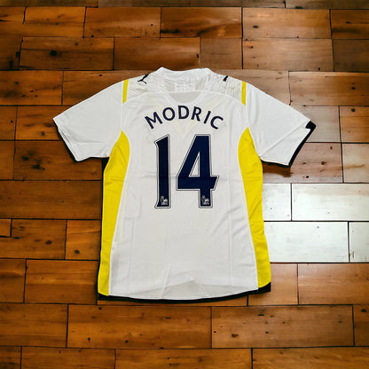 Tottenham 2009/10 Home Retro Soccer Jersey – Luka Modric #14 – White – Men’s