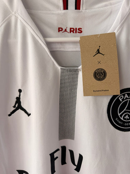 PSG Neymar Jr #10 2018/19 Away White Long Sleeve Soccer Jersey Men