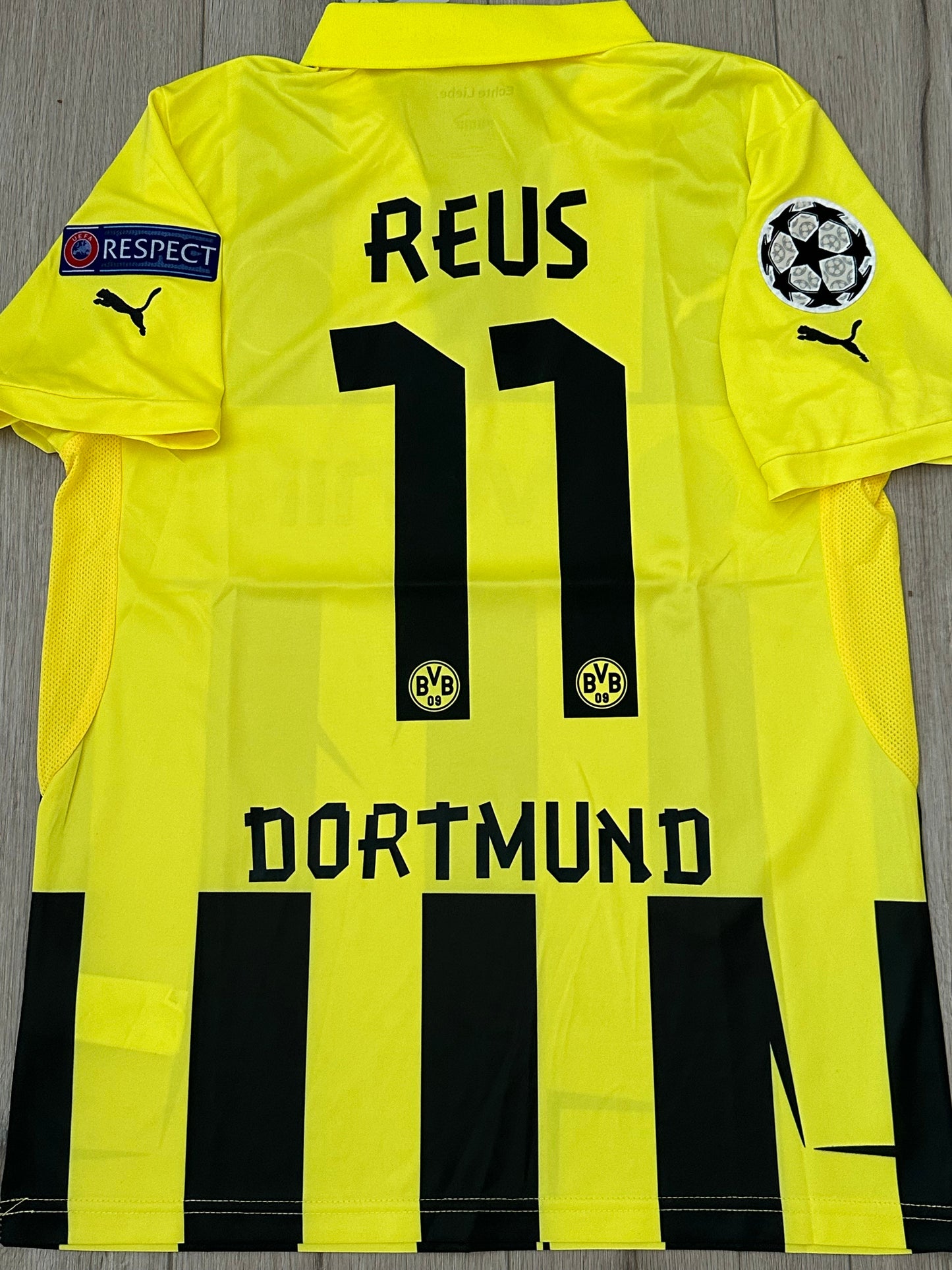 Borussia Dortmund Marco Reus #11 2011/12 Yellow Retro Soccer Jersey Men