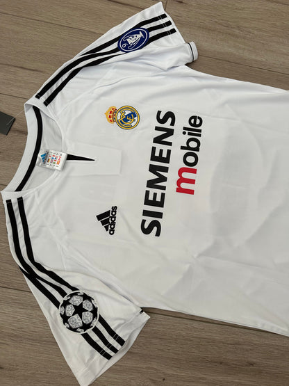 Real Madrid David Beckham #23 2003/04 Home White Retro Soccer Jersey Men Size S Deal