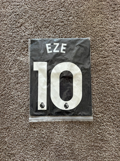 Crystal Palace 24/25 Away Black Soccer Jersey Eze #10 Player Version Premier