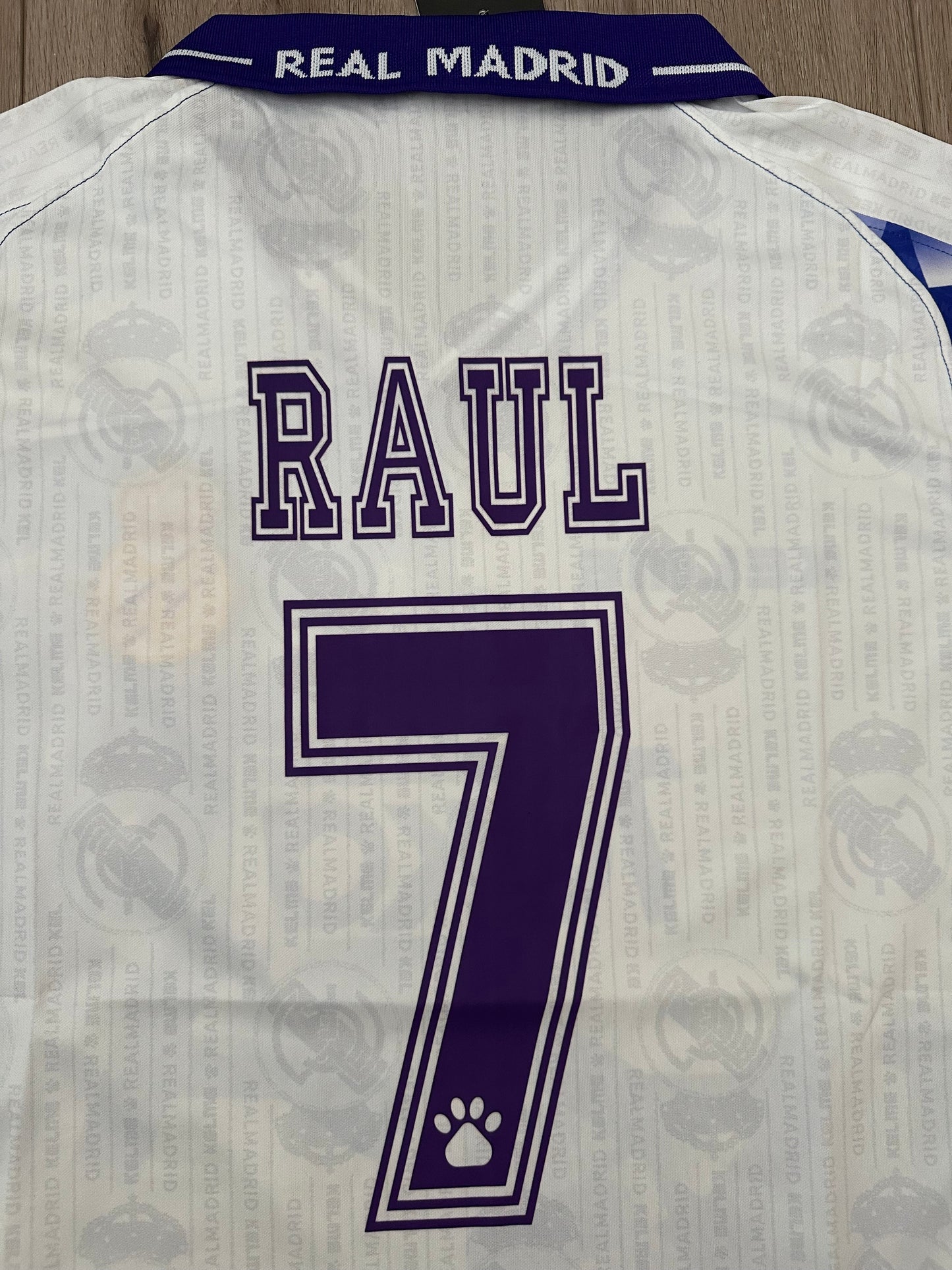 Real Madrid Raul Jersey Retro White