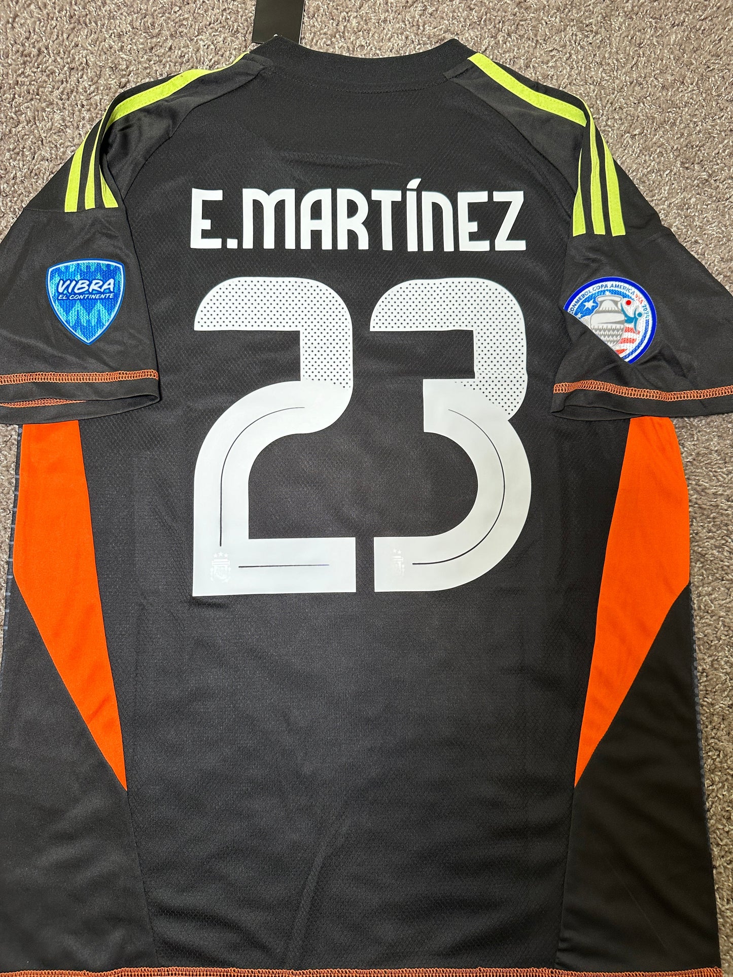 Argentina 2024 Dibu Martinez #23 Jersey Final America Cup Green Men size
