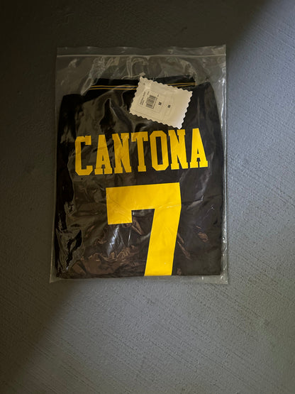 Manchester United Eric Cantona #7 Away Black Retro Soccer Jersey 93/95 Men Size