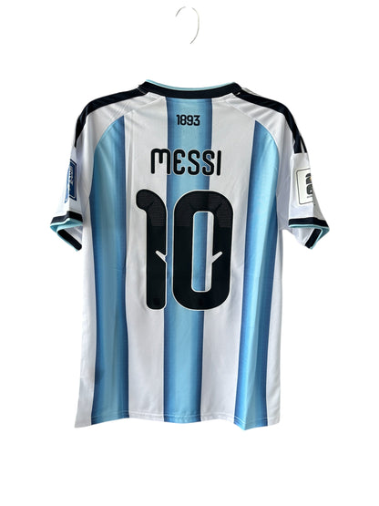 Argentina Lionel Messi 2026 World Cup Home Soccer Jersey Blue White Men