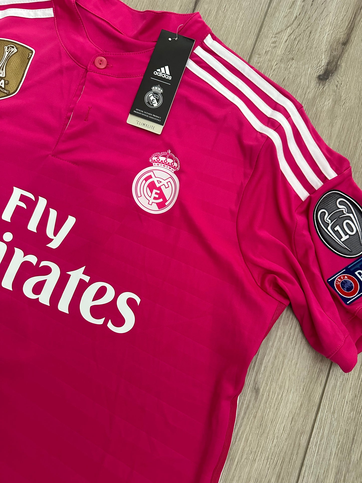 Real Madrid Cristiano Ronaldo #7 2014/15 Pink Away Soccer Jersey Men