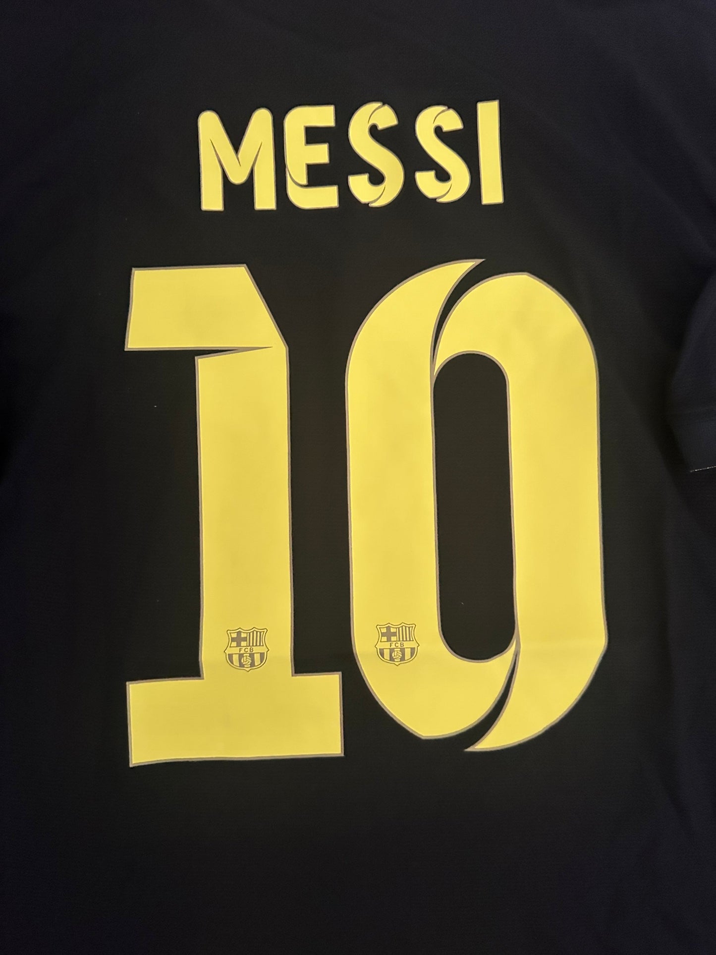 Barcelona Retro Jersey 2013/14 Away Black – Lionel Messi – Men’s Large