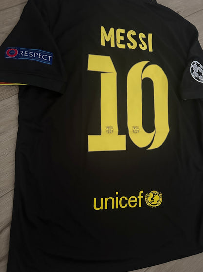 Barcelona Retro Jersey 2013/14 Away Black – Lionel Messi – Men’s Large