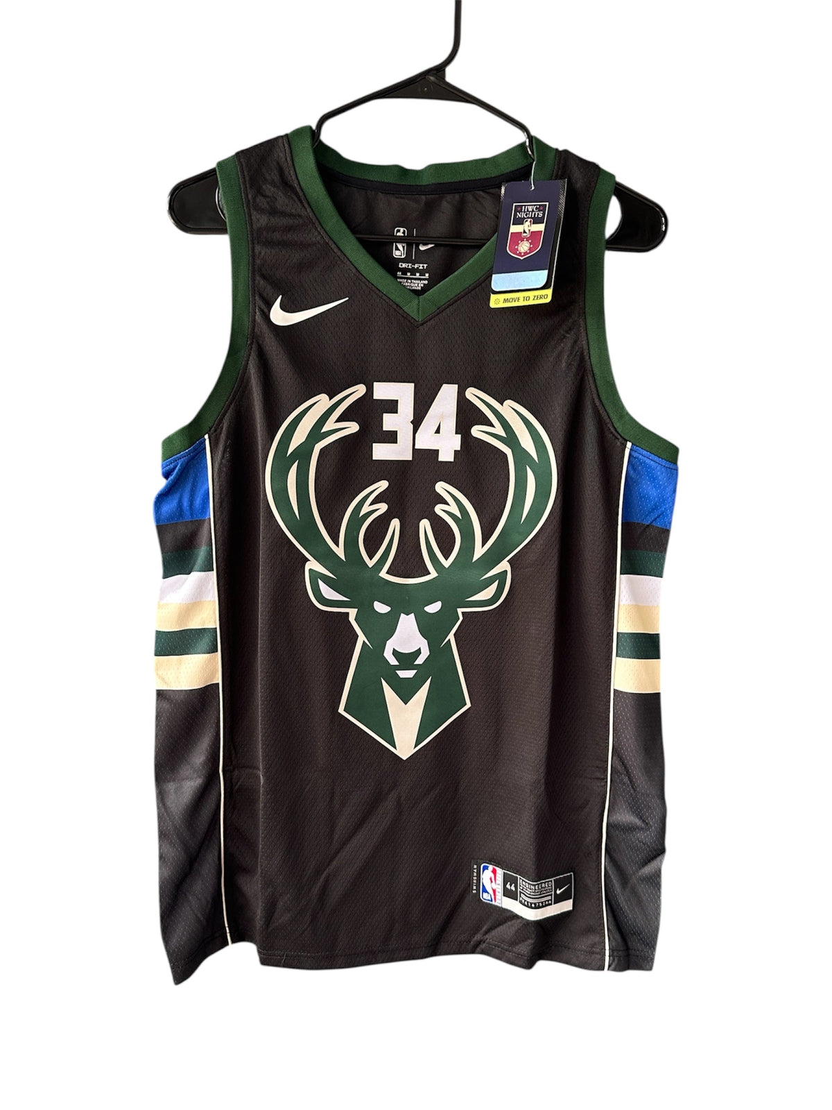 Milwaukee Giannis Antetokounmpo #34 Black Statement Basketball Jersey Men