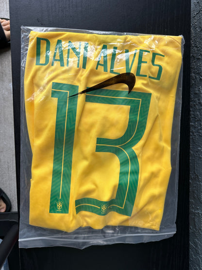 Brazil Dani Alves Jersey 2019 Final Amrican Cup