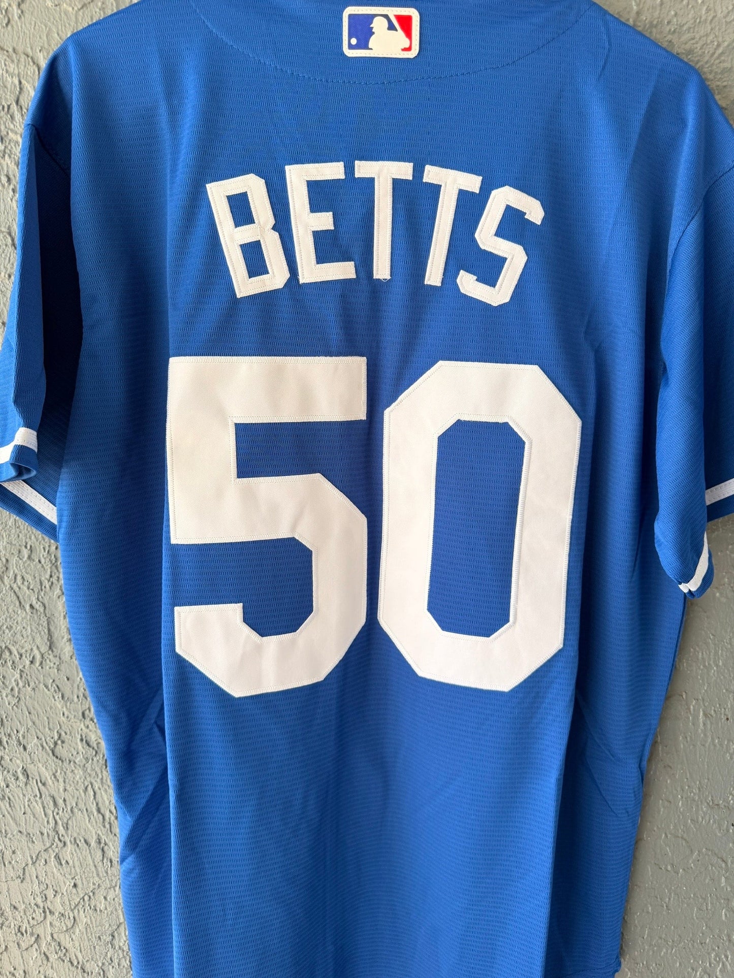 Los Angeles Dodgers Mookie Betts #50 Blue Baseball Jersey Men