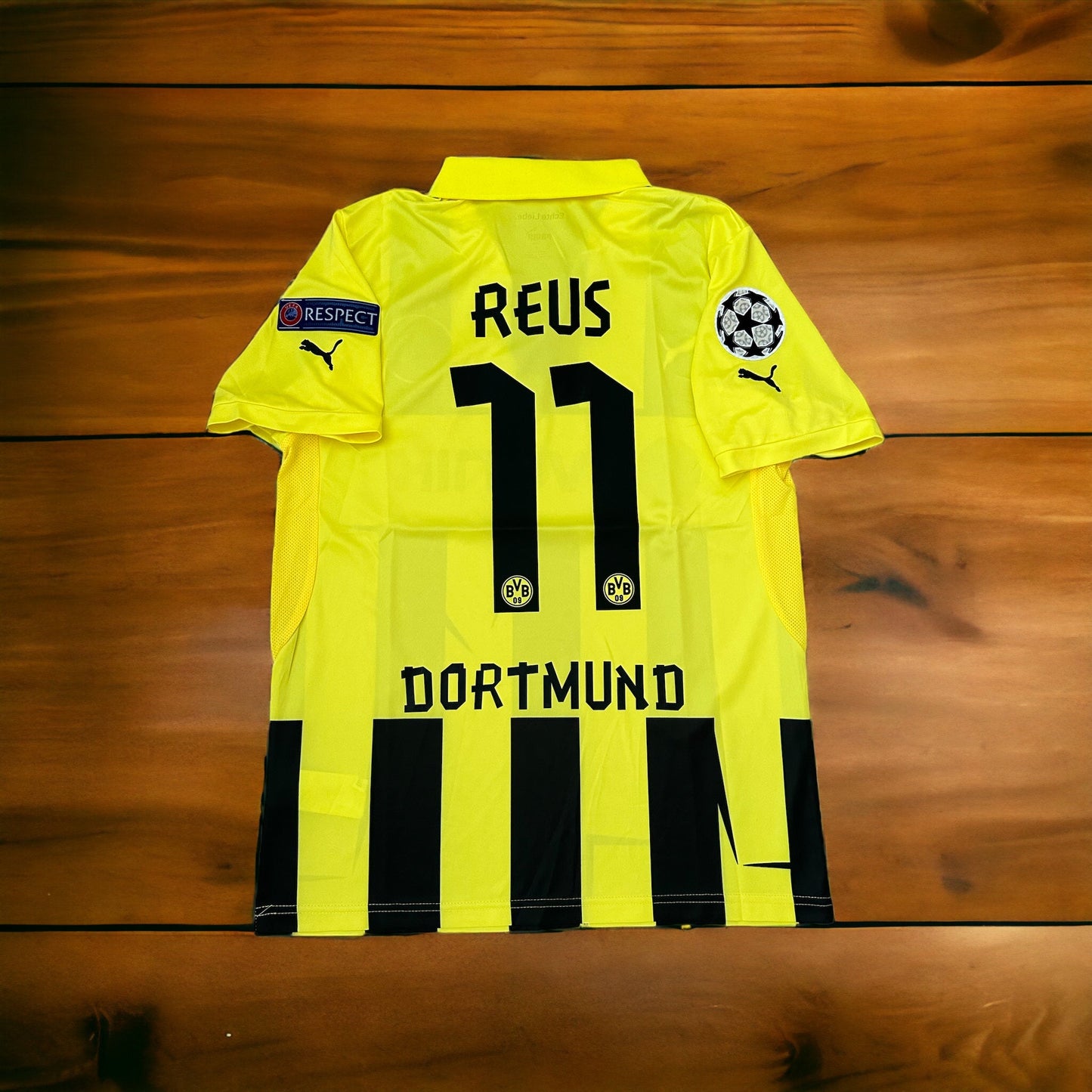 Borussia Dortmund Marco Reus #11 2011/12 Yellow Retro Soccer Jersey Men