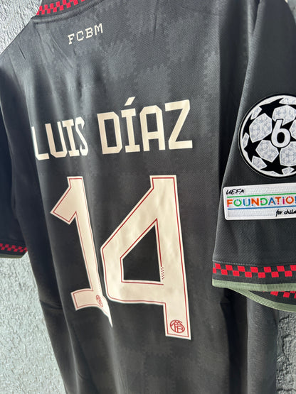 Bayern Munich Jersey Luis Diaz Black Away