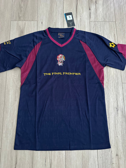 West Ham United 2010 Retro Soccer Jersey – Iron Maiden Edition – Home Red Blue – Men’s