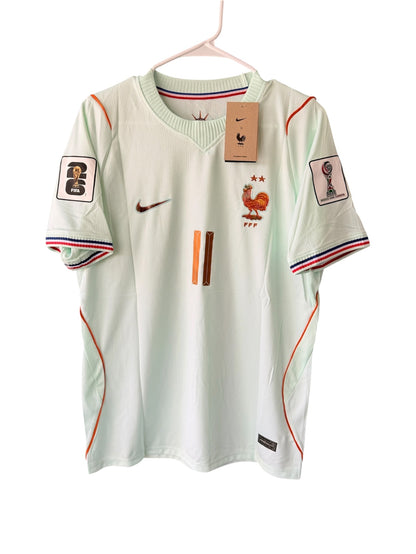 France Olise #11 2026 Away Green Soccer Jersey Men