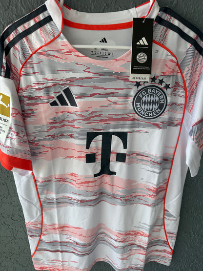 Bayern Munich Kane Jersey White 2025/2026