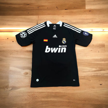 Real Madrid 2010 Away Retro Soccer Jersey – Cristiano Ronaldo #9 – Black – Men’s