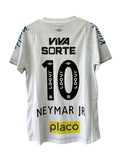Santos Neymar Jr #11 2024/25 Home White Soccer Jersey Men