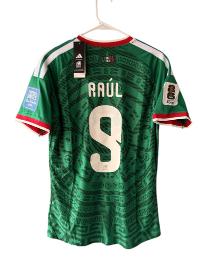 Mexico Raul Jimenez #9 2026 Home Green Player Version Soccer Jersey Men