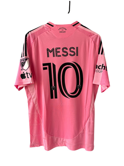 Inter Miami Messi #10 2025 Home Pink Soccer Jersey Men