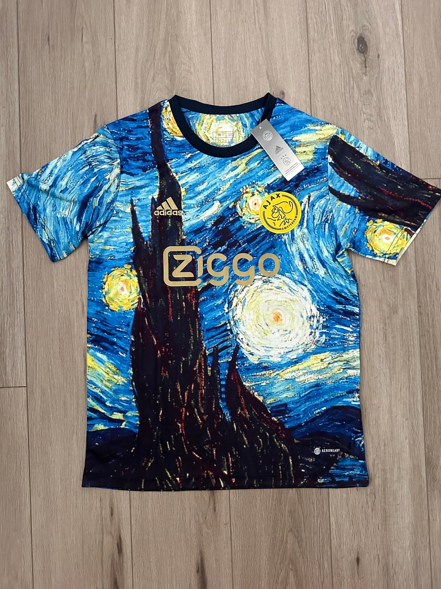 Ajax Amsterdam Special Edition Soccer Jersey – Cruyff #14 – Blue Art Design – Men’s