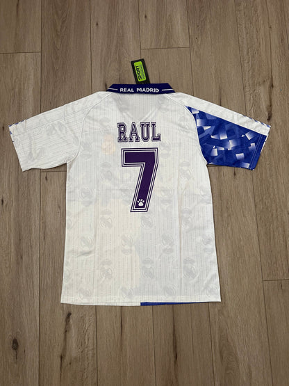 Real Madrid Raul Jersey Retro White