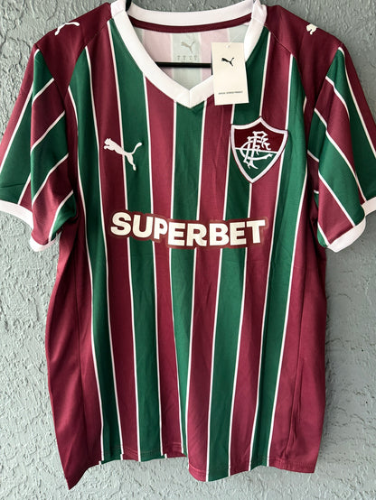 Fluminense Marcelo #12 2026/27 Home Red Green Soccer Jersey Men Size