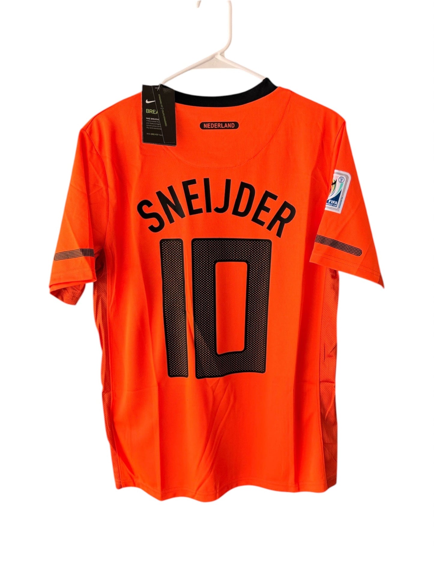 Netherlands Wesley Sneijder #10 Final 2010 Orange Soccer Jersey Men