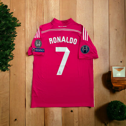 Real Madrid Cristiano Ronaldo #7 2014/15 Pink Away Soccer Jersey Men