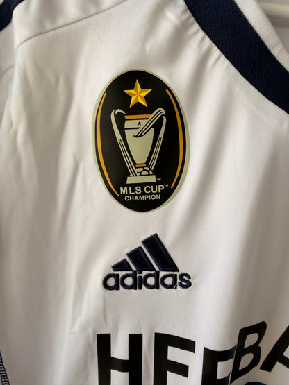 LA Galaxy 2012 Home Retro Soccer Jersey – David Beckham #23 – White – Men’s