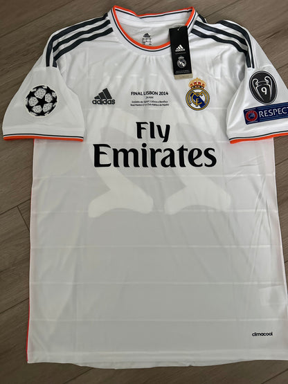Real Madrid Angel Di Maria #11 2013/14 Home Retro Soccer Jersey Men