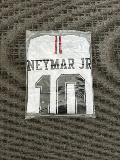PSG Neymar Jr #10 2018/19 Away White Long Sleeve Soccer Jersey Men