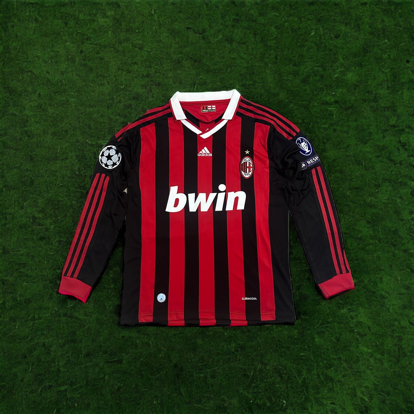 Milan Retro Jersey 09/10 Home Long Sleeve – Ronaldinho #80 – Men’s